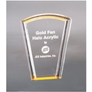 Gold Fan Halo Acrylic