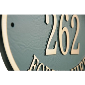 oval bronze Casting house number Plaque