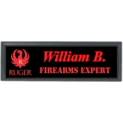 3x1 Metal Name Tag with Holder
